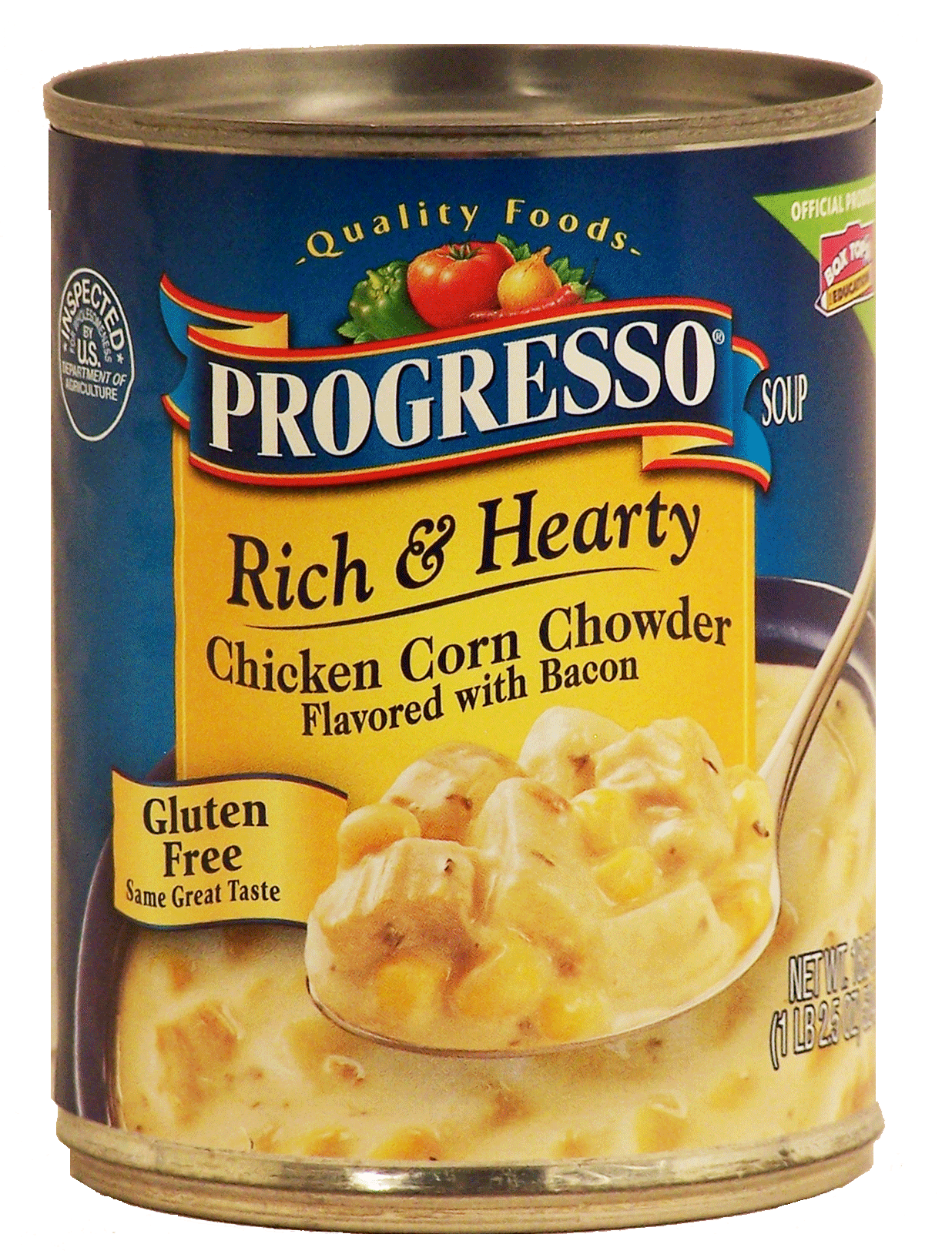 Progresso Rich & Hearty chicken corn chowder flavored with bacon, gluten free Full-Size Picture